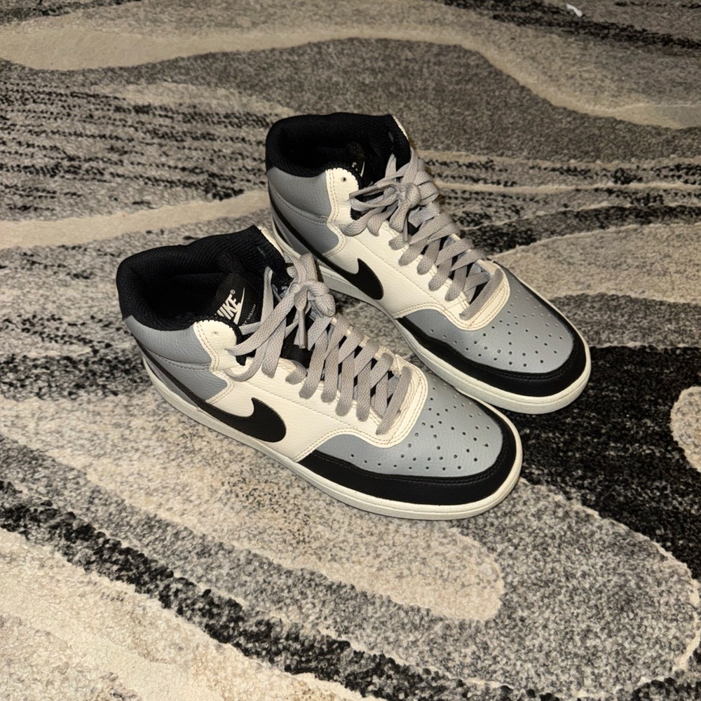Men Nike Court Vision Next Nature Mid Light Smoke Grey Sail DN3577 002